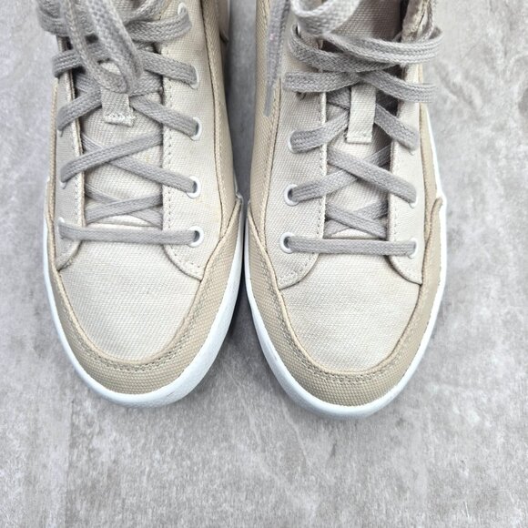 Keds Lace Up High Top Sneakers Tan Canvas Streetwear Casual Shoe Boots Size 7 - Picture 10 of 13